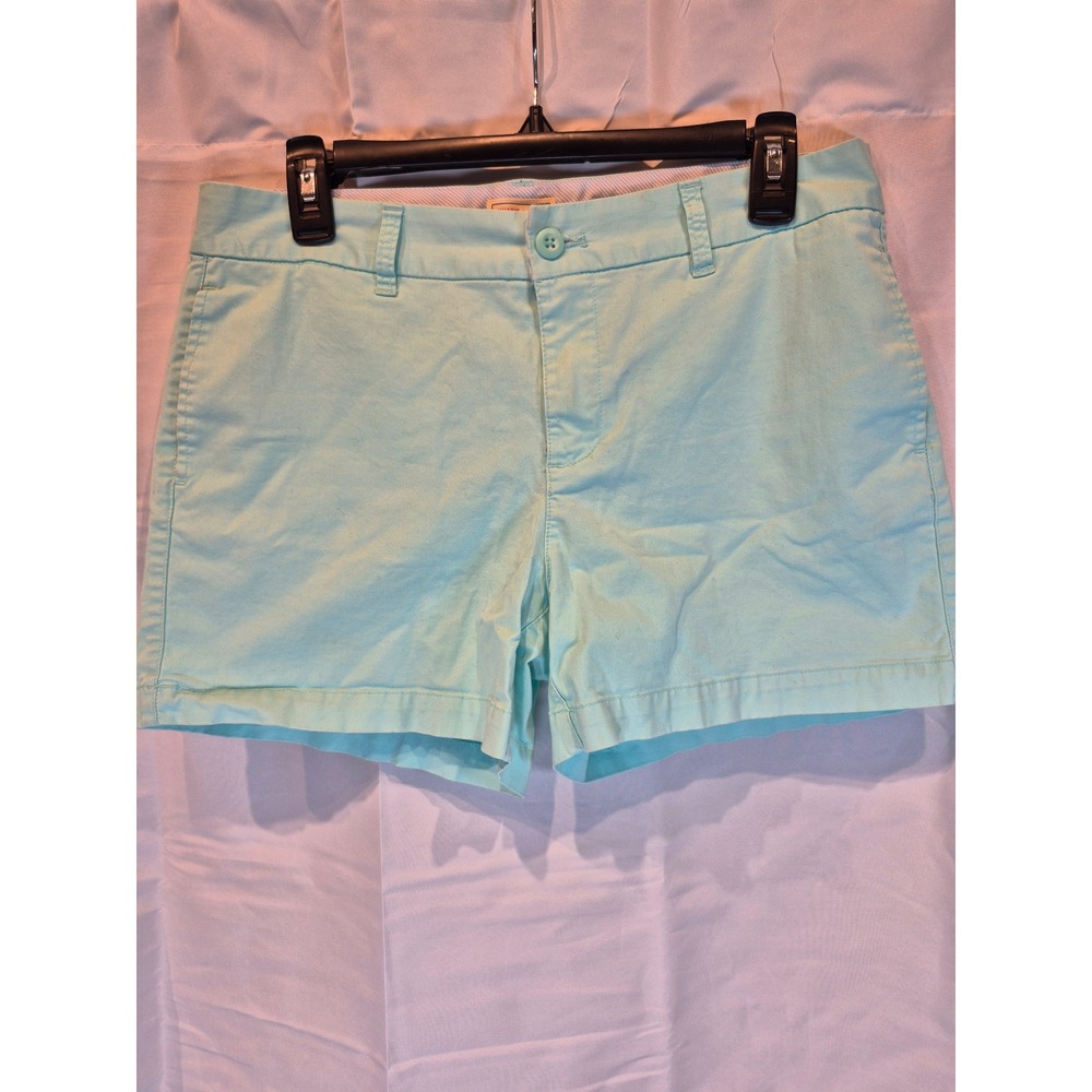 Khakis by Gap The 4" Short Womens 8 Mint Aqua Green Chino Cotton Twill Shorts